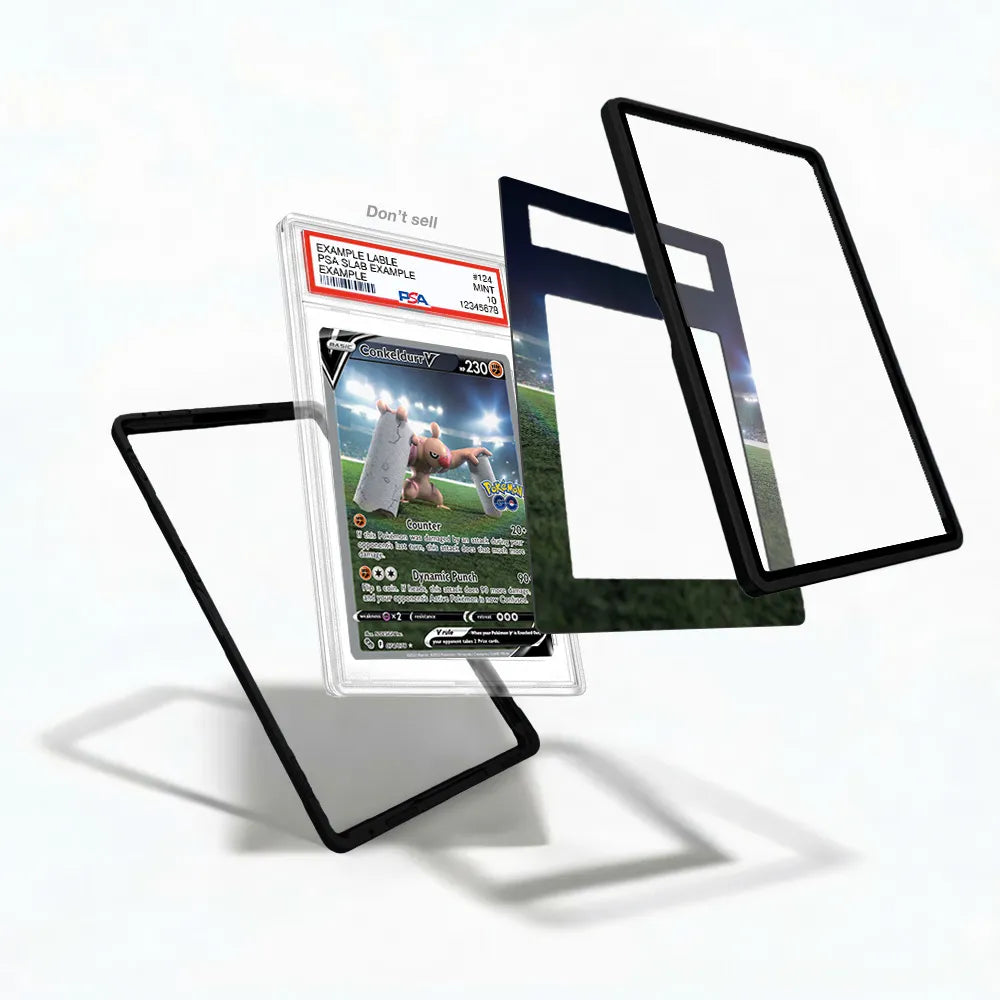 Conkeldurr V 74-78 SIR SAR Pokémon GO Alternate Art Extended Art Display Cases - PSA Slab Case - Detail View