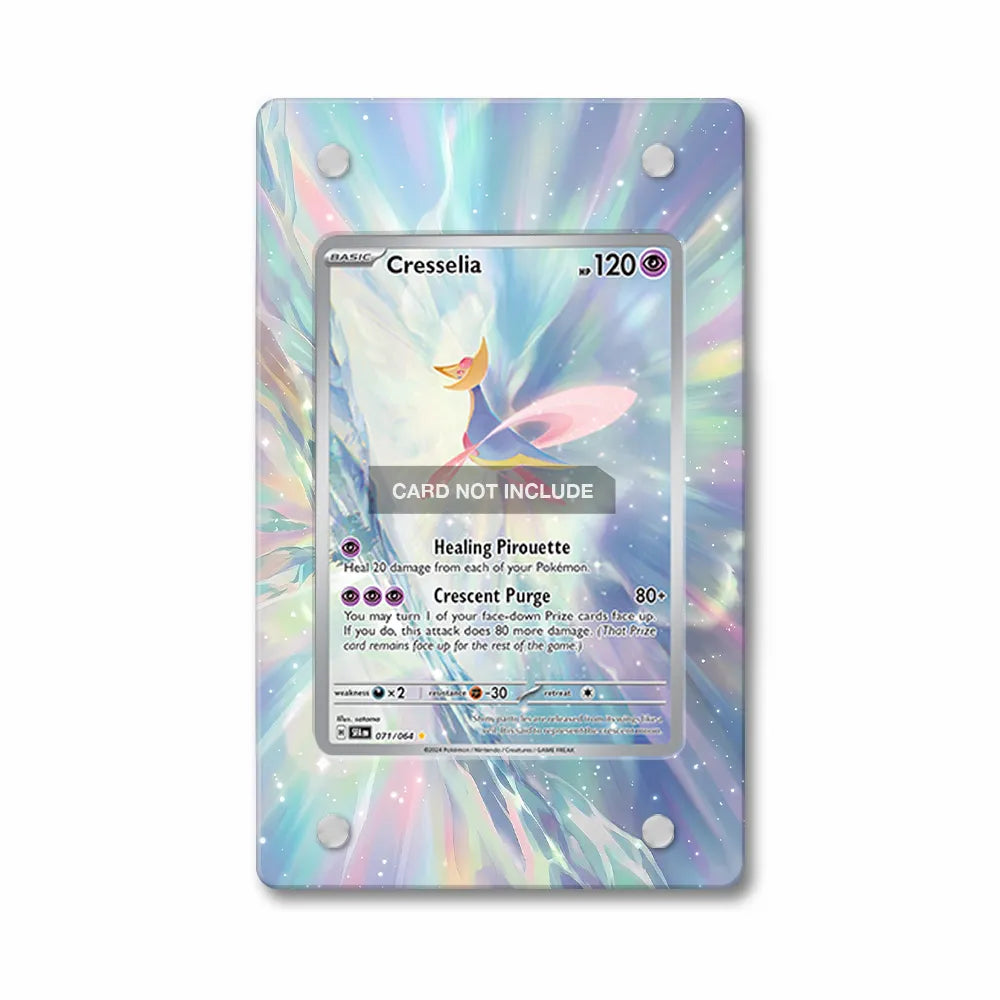 Cresselia 071-064 IR AR Shrouded Fable Extended Art Pokemon Card Display Case