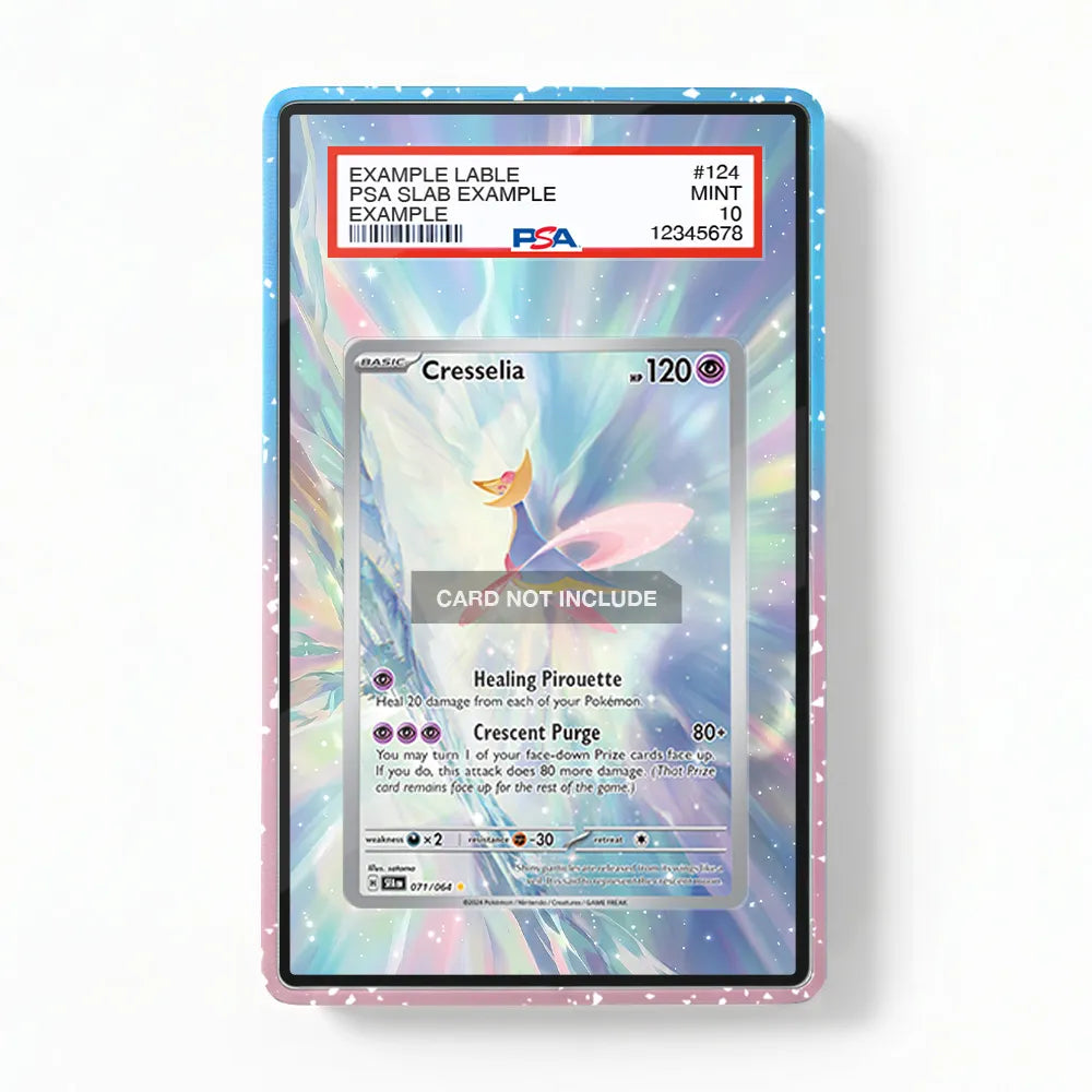 Cresselia 071-064 IR AR Shrouded Fable Extended Art Display Cases - PSA Slab Case - Front View