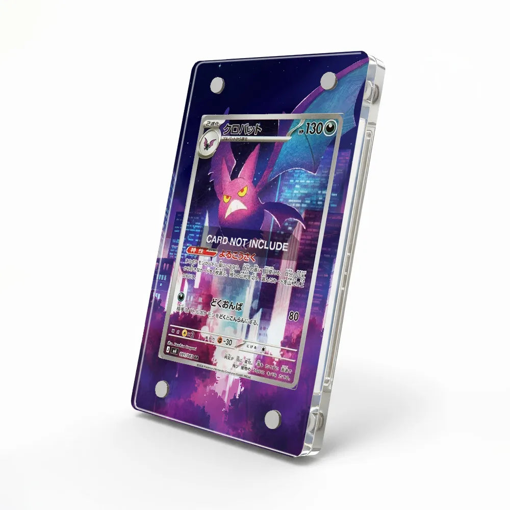 Crobat IR AR Ninja Spinner Chaos Rising Extended Art Display Cases - Magnetic Case - Side View
