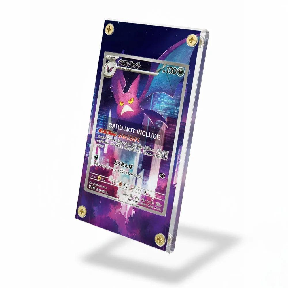 Crobat IR AR Ninja Spinner Chaos Rising Extended Art Display Cases - Screws Case - Side View