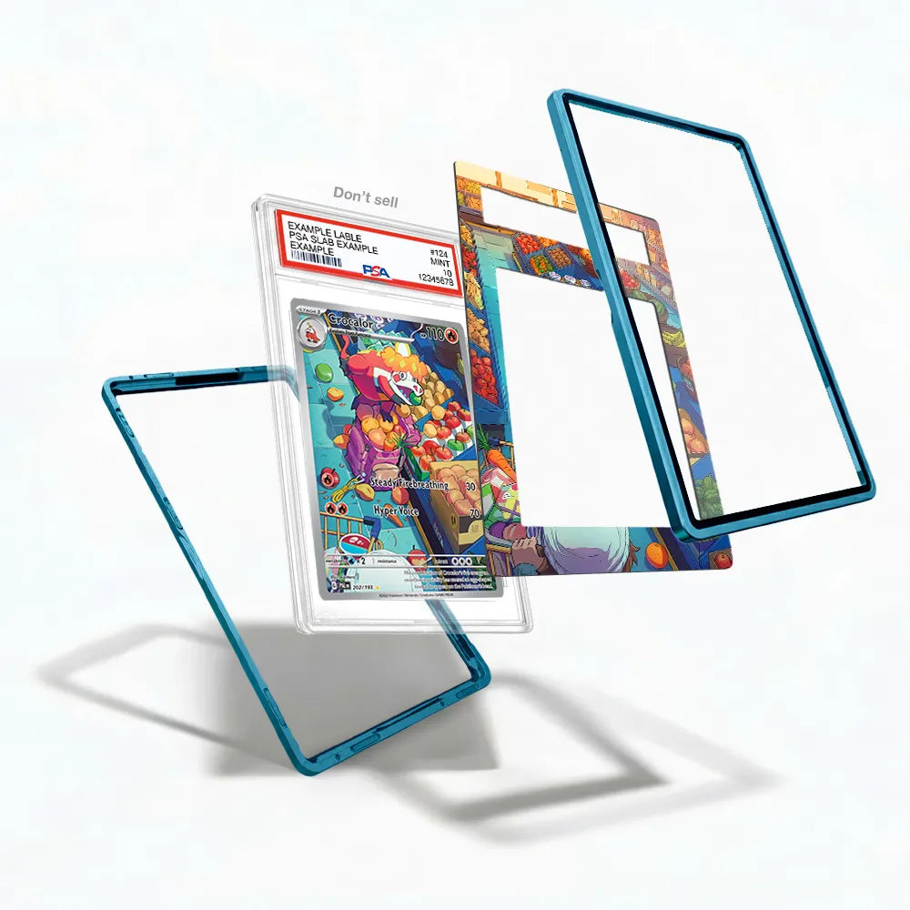 Crocalor 202-193 IR AR Paldea Evolved Extended Art Display Cases - PSA Slab Case - Detail View