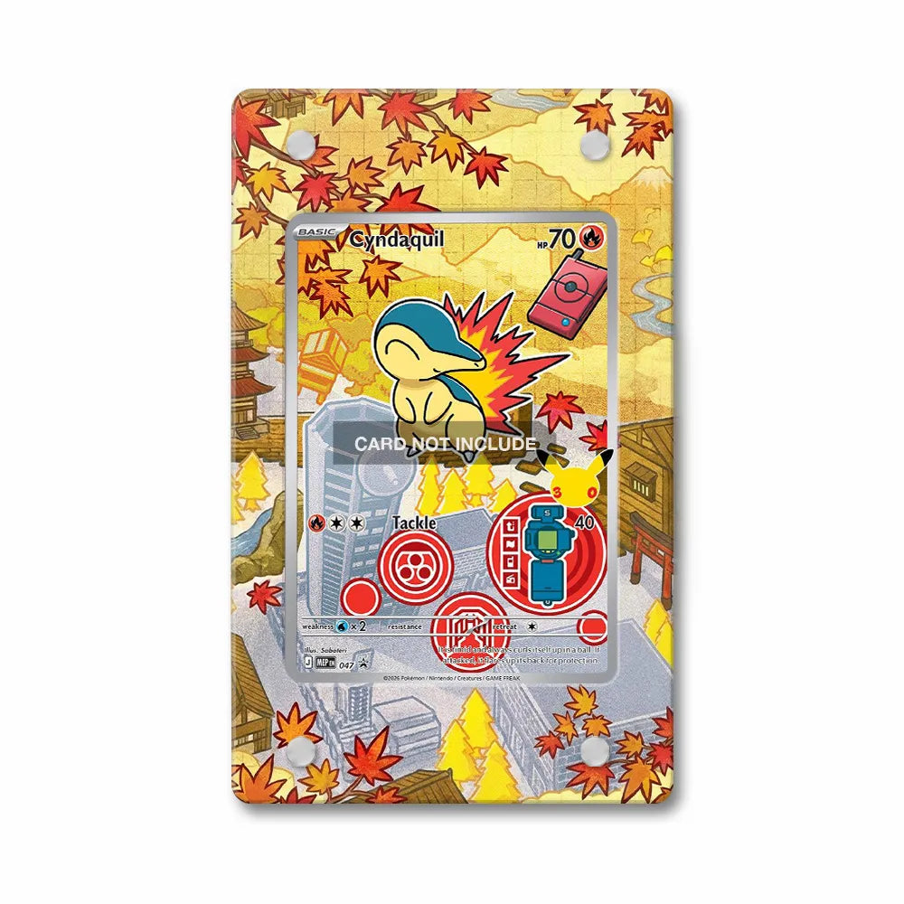 Cyndaquil MEP_EN047 Promo Extended Art Display Cases - Magnetic Case - Front View