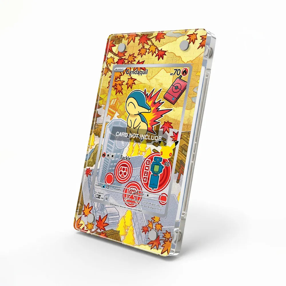 Cyndaquil MEP_EN047 Promo Extended Art Display Cases - Magnetic Case - Side View
