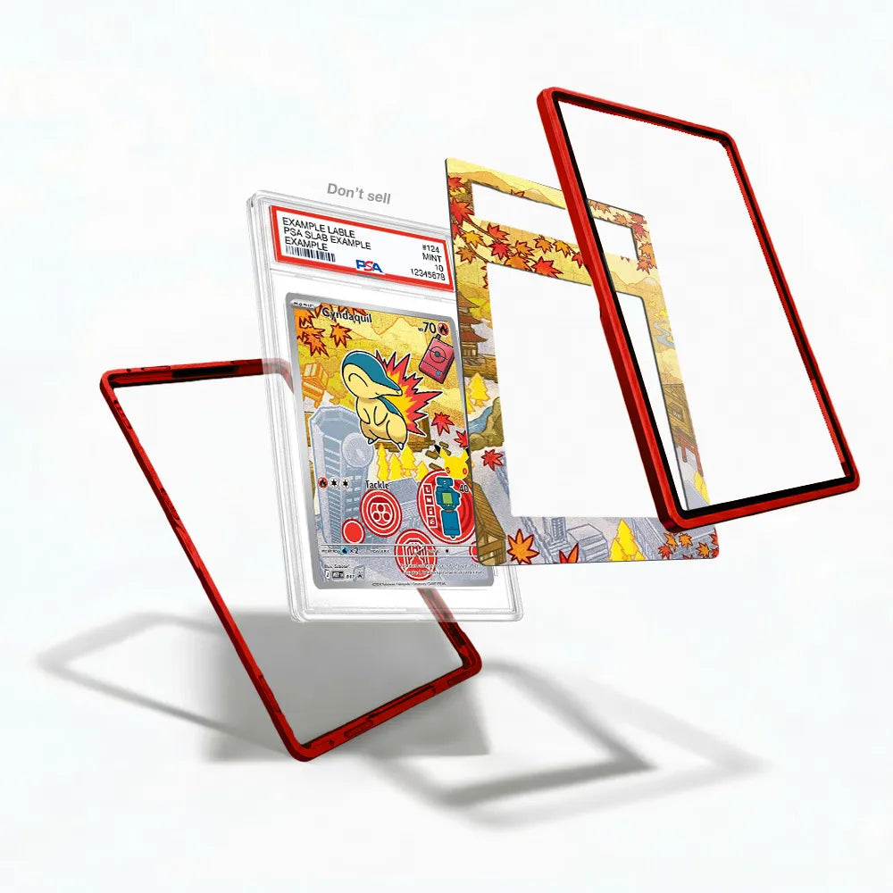 Cyndaquil MEP_EN047 Promo Extended Art Display Cases - PSA Slab Case - Detail View