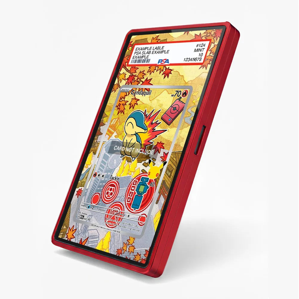 Cyndaquil MEP_EN047 Promo Extended Art Display Cases - PSA Slab Case - Side View