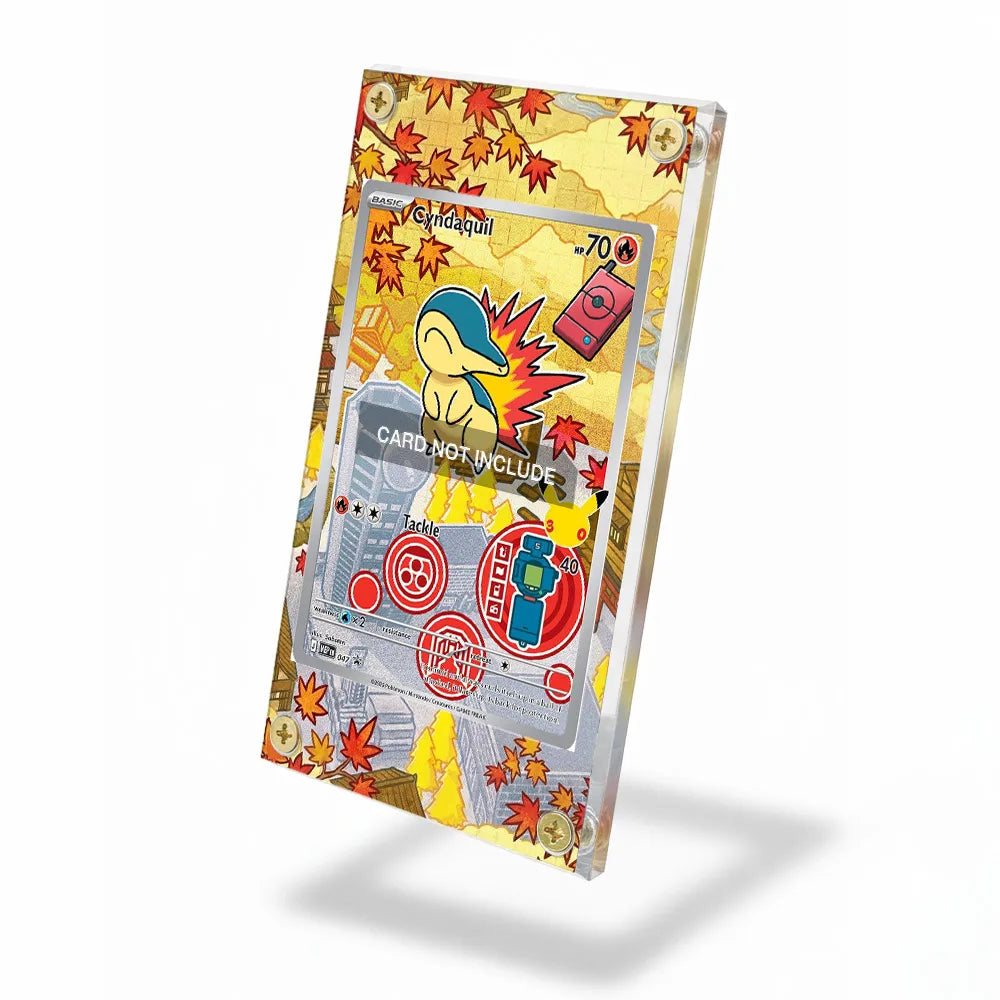 Cyndaquil MEP_EN047 Promo Extended Art Display Cases - Screws Case - Side View