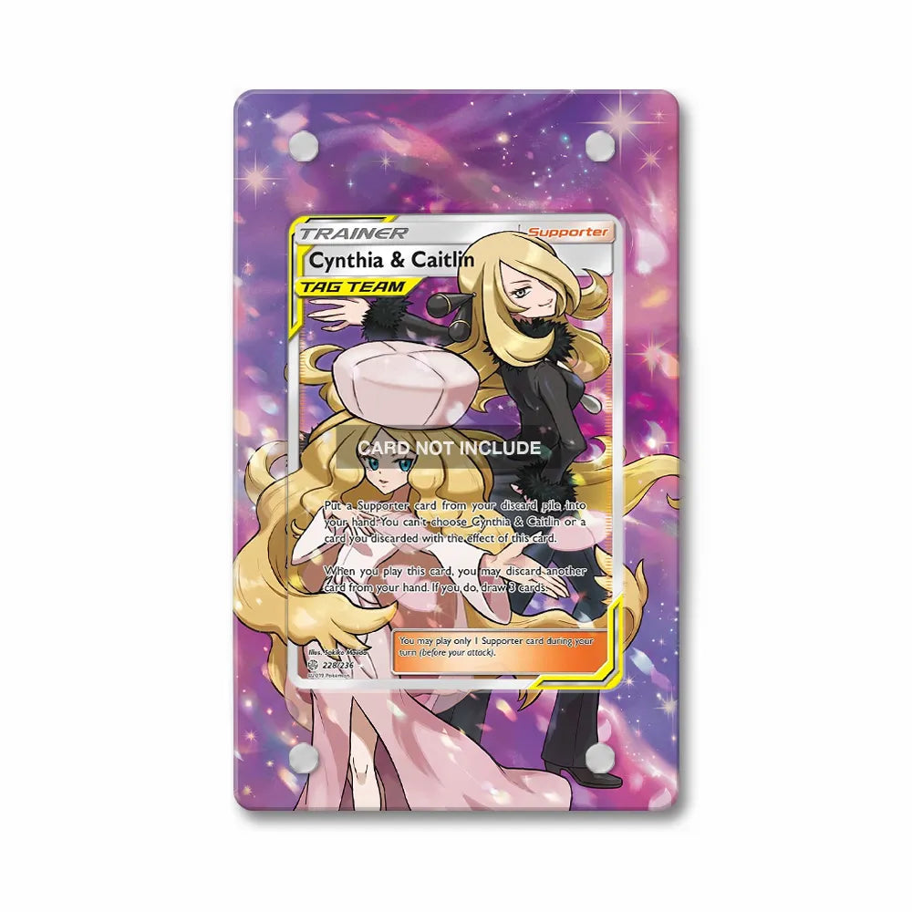 Cynthia & Caitlin 228-236 Cosmic Eclipse Extended Art Display Cases - PSA Slab Case - Front View