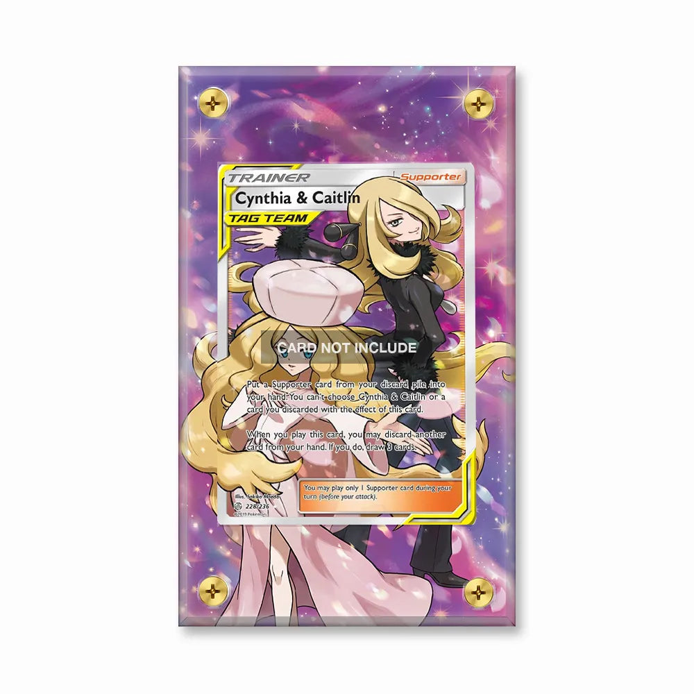 Cynthia & Caitlin 228-236 Cosmic Eclipse Extended Art Display Cases - Screws Case - Front View