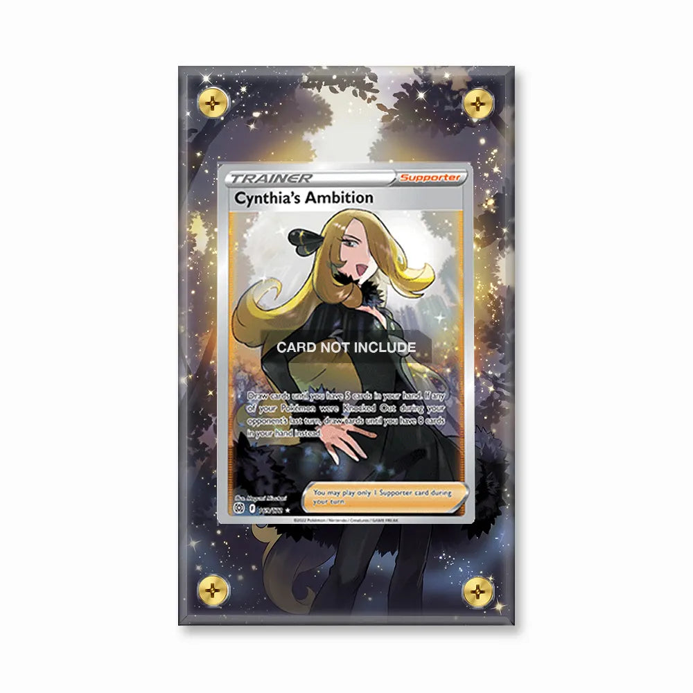 Cynthia's Ambition 169-172 Ultra Rare Brilliant Stars Extended Art Pokemon Card Display Case – Anime Holder