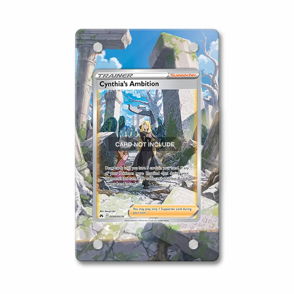 Cynthia's Ambition GG60 SIR SAR Crown Zenith Extended Art Display Cases - PSA Slab Case - Front View