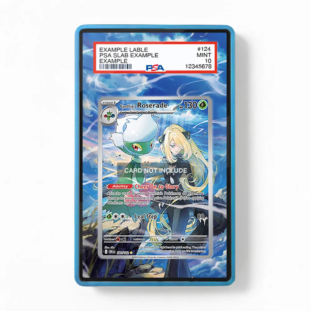 Cynthia's Roserade 184-182 IR AR Destined Rivals Extended Art Display Cases - PSA Graded Guard Case - Front View