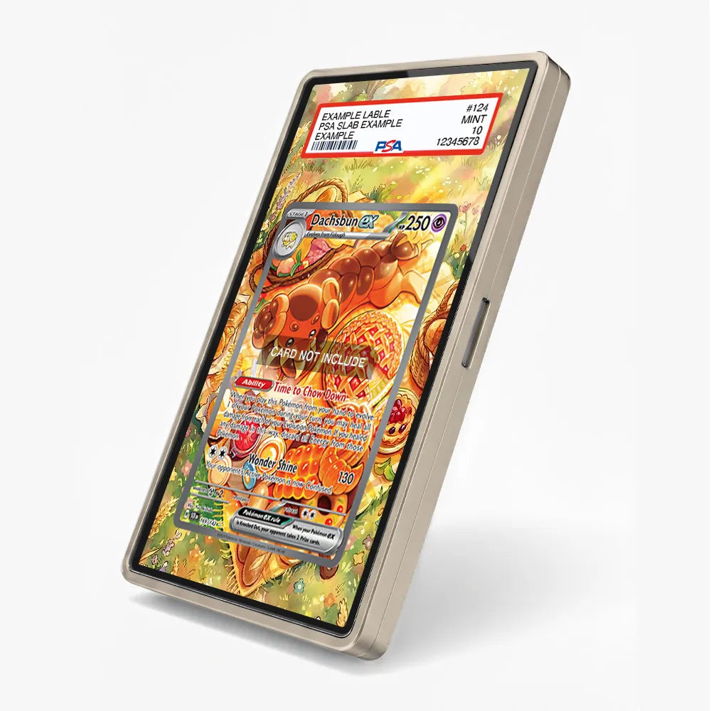 Dachsbun ex 169-142 SIR SAR Stellar Crown Extended Art Display Cases - PSA Slab Case - Side View