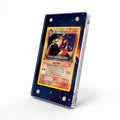 Dark Charizard 4-82 Team Rocket Extended Art Display Cases - Magnetic Case - Side View
