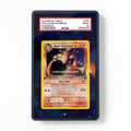 Dark Charizard 4-82 Team Rocket Extended Art Display Cases - PSA Slab Case - Front View