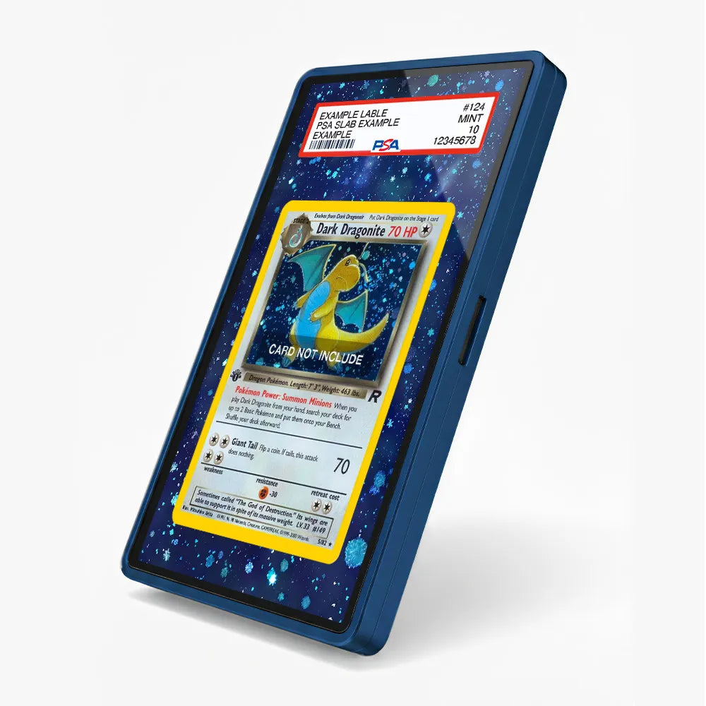 Dark Dragonite 0005-82 Team Rocket 1st Edition Extended Art Display Cases - PSA Slab Case - Side View