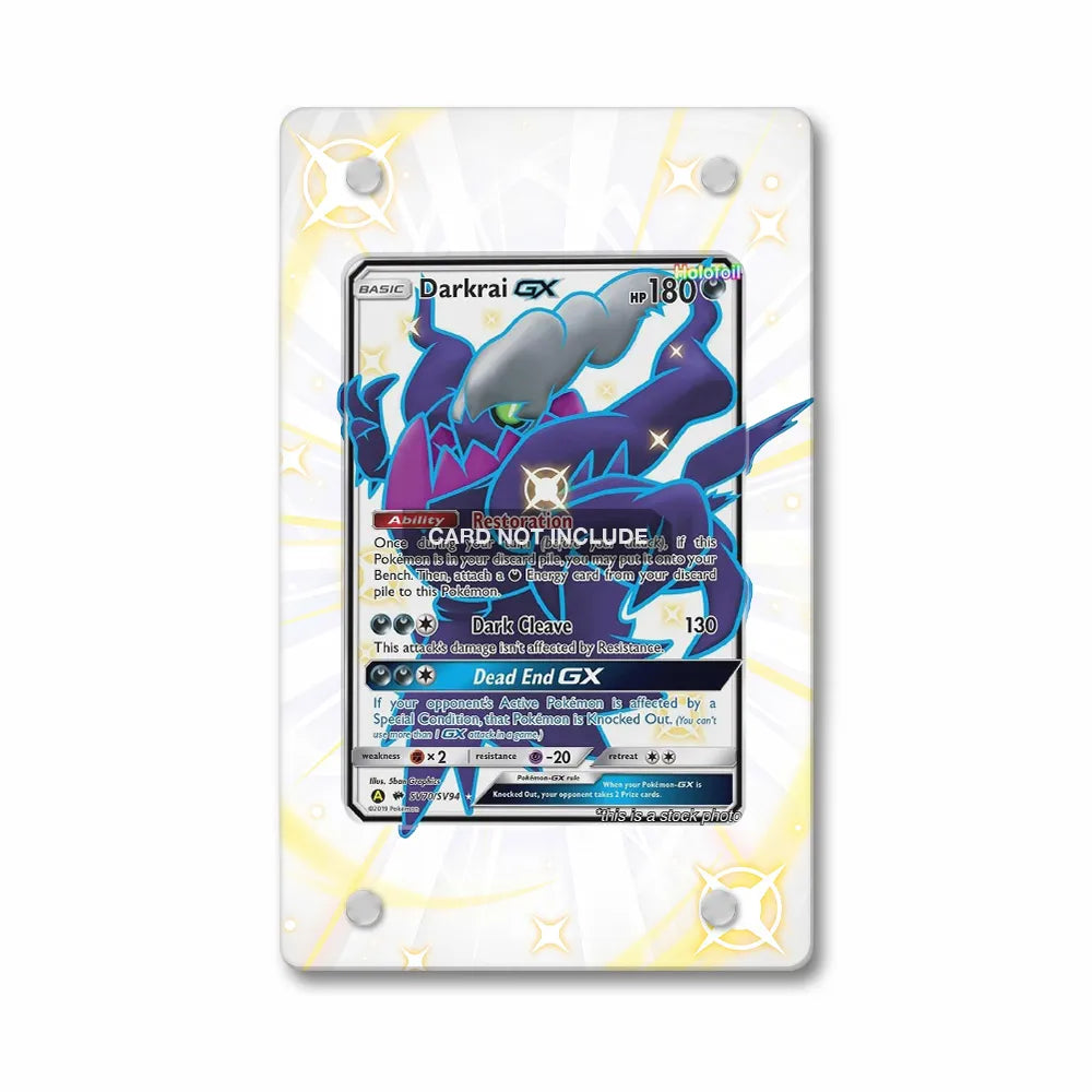 Darkrai GX SV70-SV94 Hidden Fates Shiny Vault Extended Art Display Cases - Magnetic Case - Front View