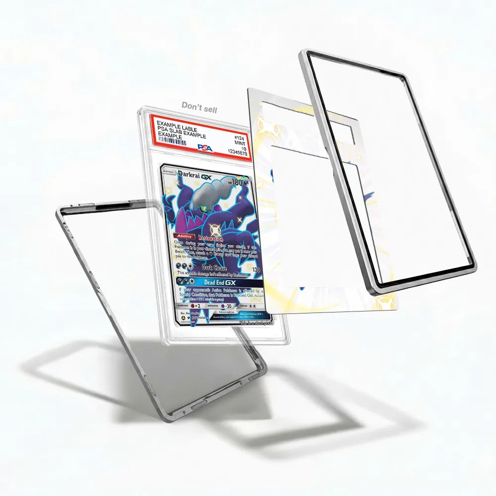 Darkrai GX SV70-SV94 Hidden Fates Shiny Vault Extended Art Display Cases - PSA Slab Case - Detail View