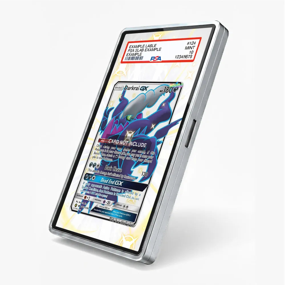 Darkrai GX SV70-SV94 Hidden Fates Shiny Vault Extended Art Display Cases - PSA Slab Case - Side View