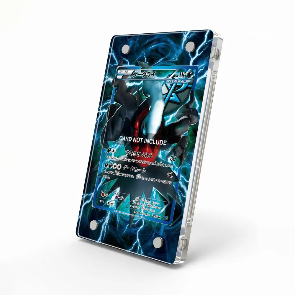Darkrai SW2 Shining Legends Pokemon Cards Custom Art Display Cases - Magnetic Case - Side View