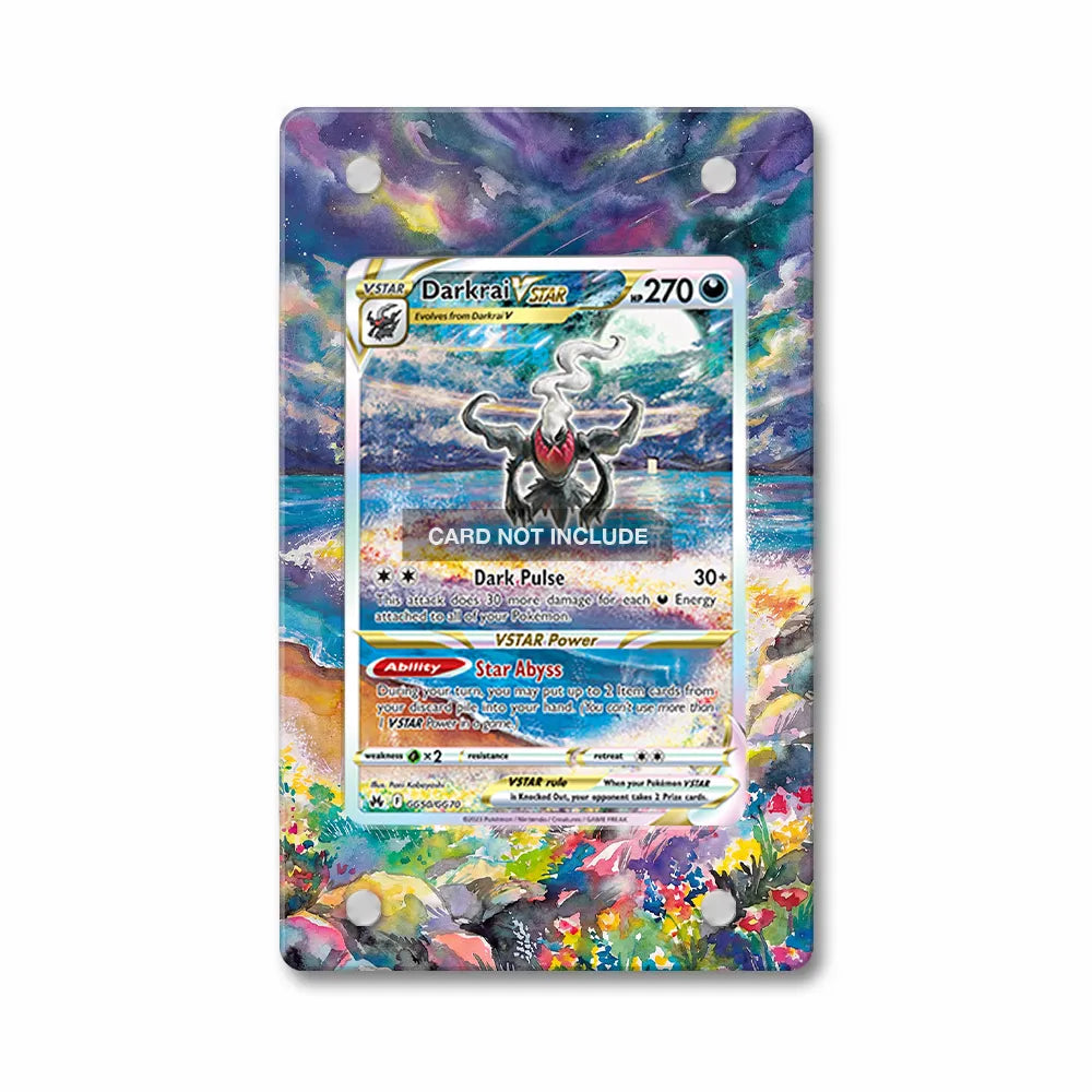 Darkrai VSTAR GG50 SIR SAR Crown Zenith Extended Art Display Cases - Magnetic Case - Front View