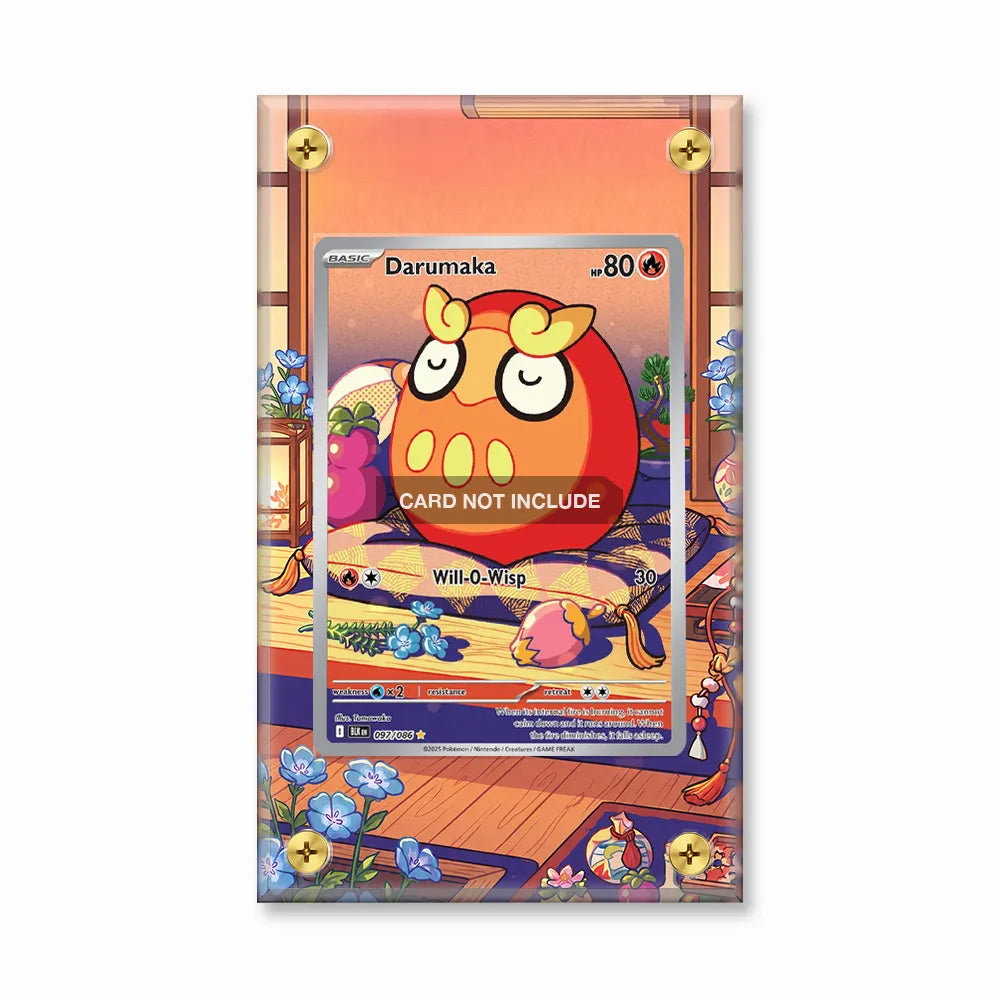 Darumaka 097-086 Black Bolt Pokemon Cards Extended Art Display Cases - Screws Case - Front View