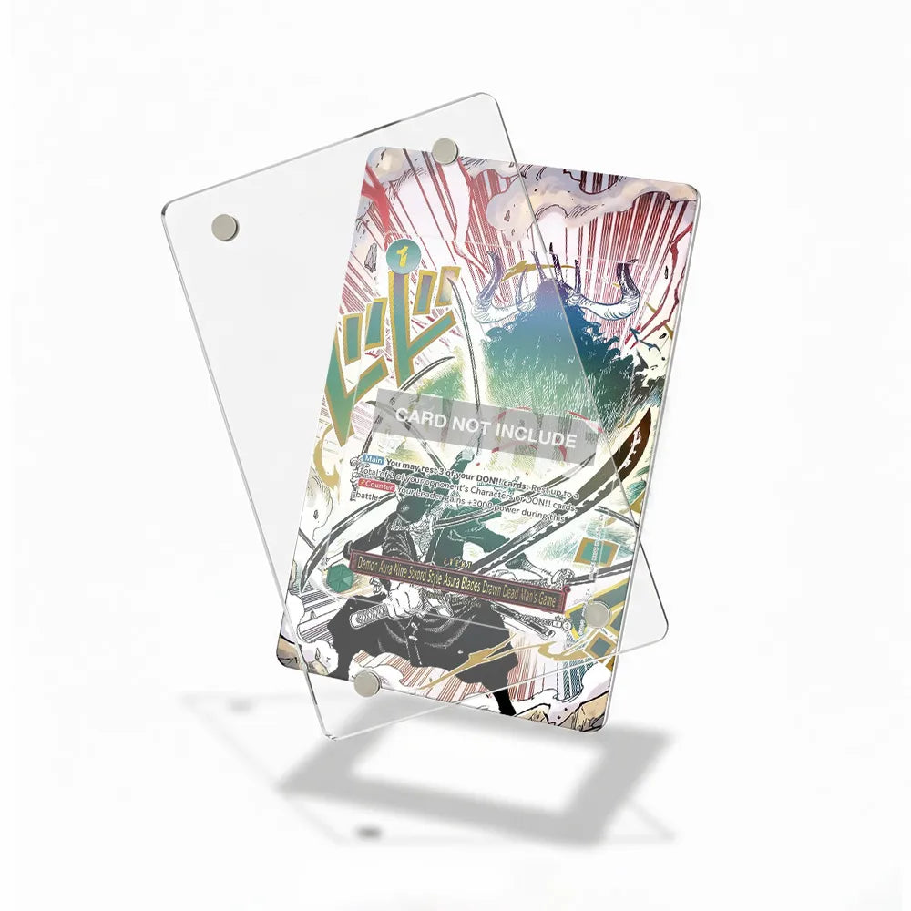Demon Aura Nine Sword Style Asura Blades Extended Art Display Cases - Magnetic Case - Detail View
