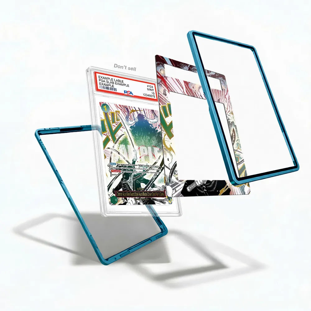Demon Aura Nine Sword Style Asura Blades Extended Art Display Cases - PSA Slab Case - Detail View