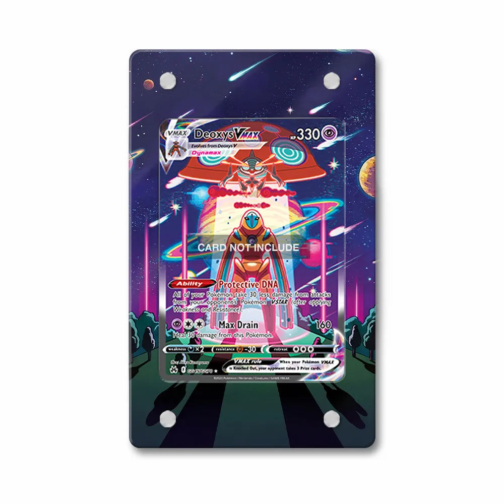 Deoxys VMAX GG45 SAR SIR Crown Zenith Extended Art Display Cases - PSA Slab Case - Front View