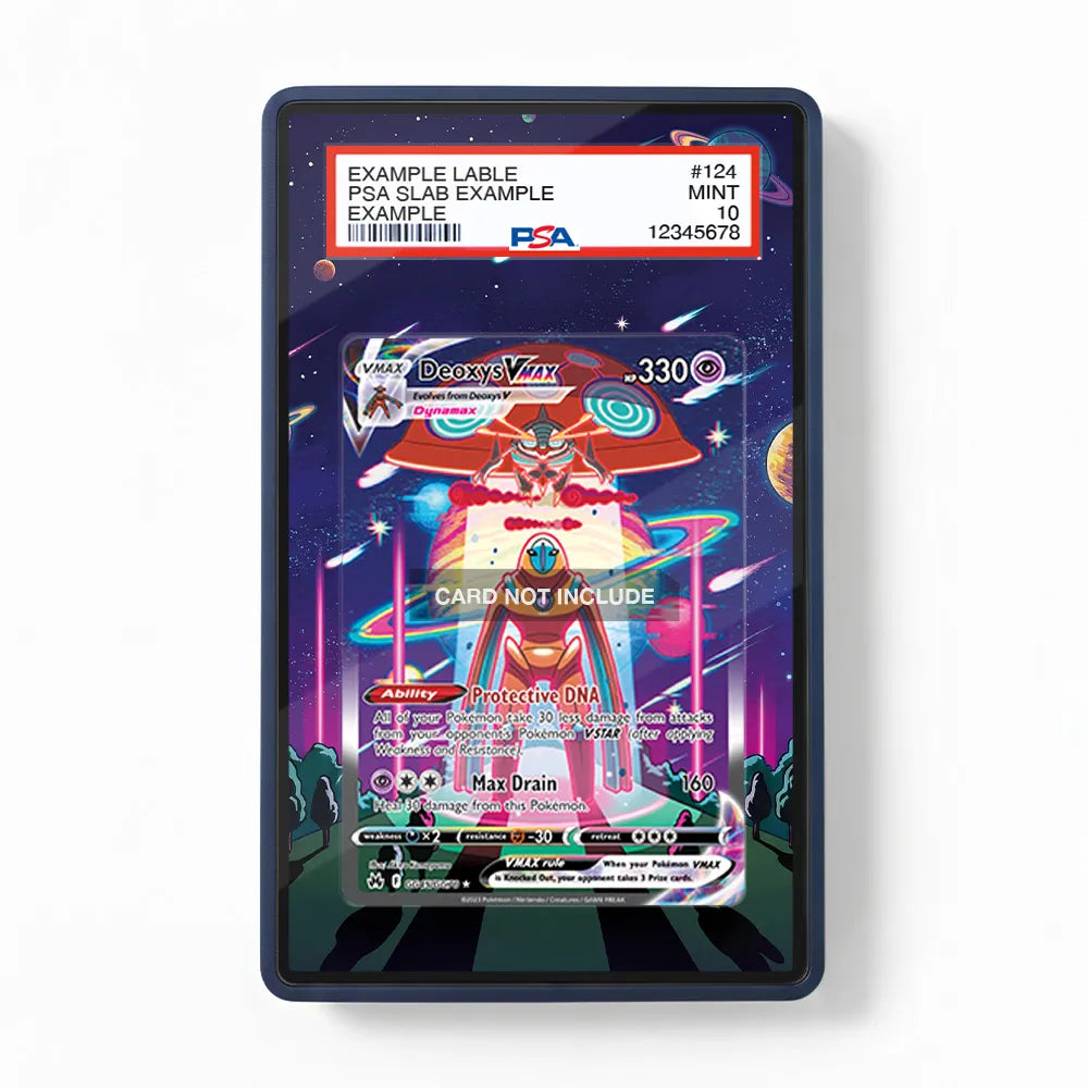 Deoxys VMAX GG45 SAR SIR Crown Zenith Extended Art Display Cases - PSA Slab Case - Front View