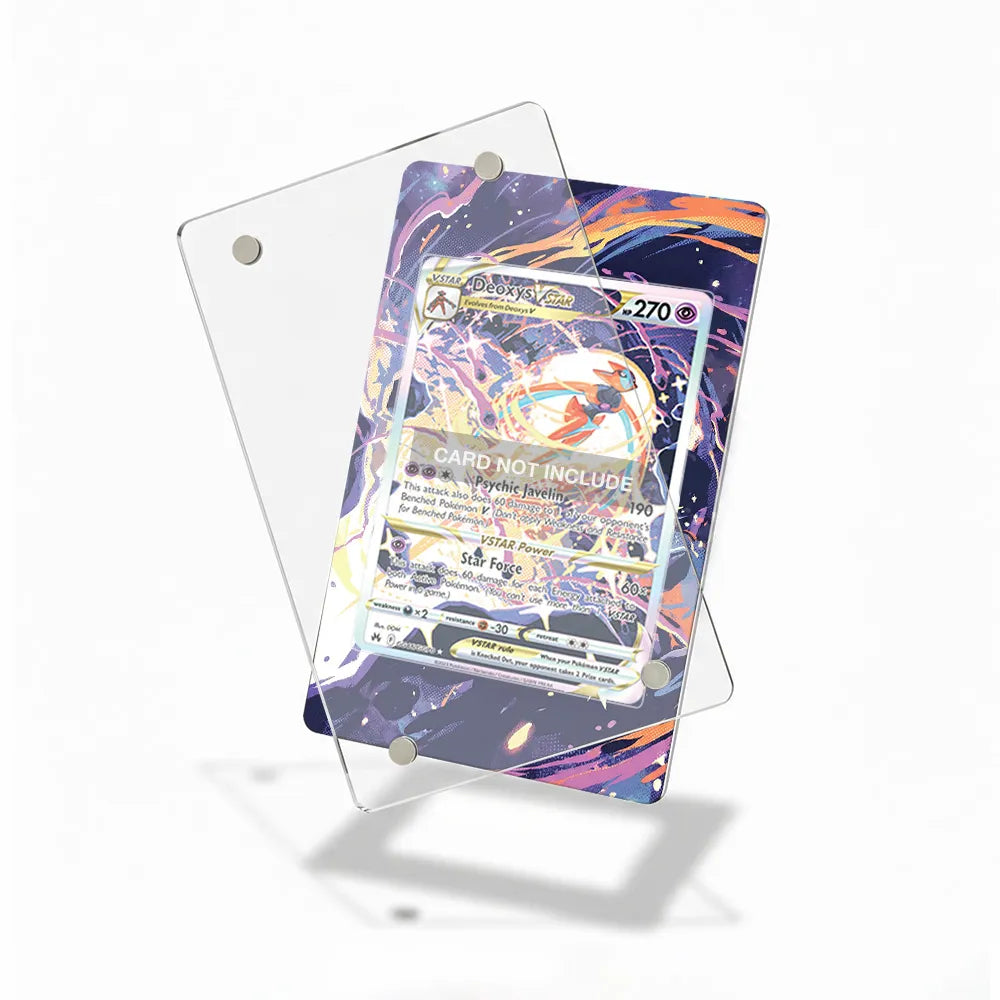 Deoxys VSTAR GG46 SIR SAR Crown Zenith Extended Art Display Cases - Magnetic Case - Detail View