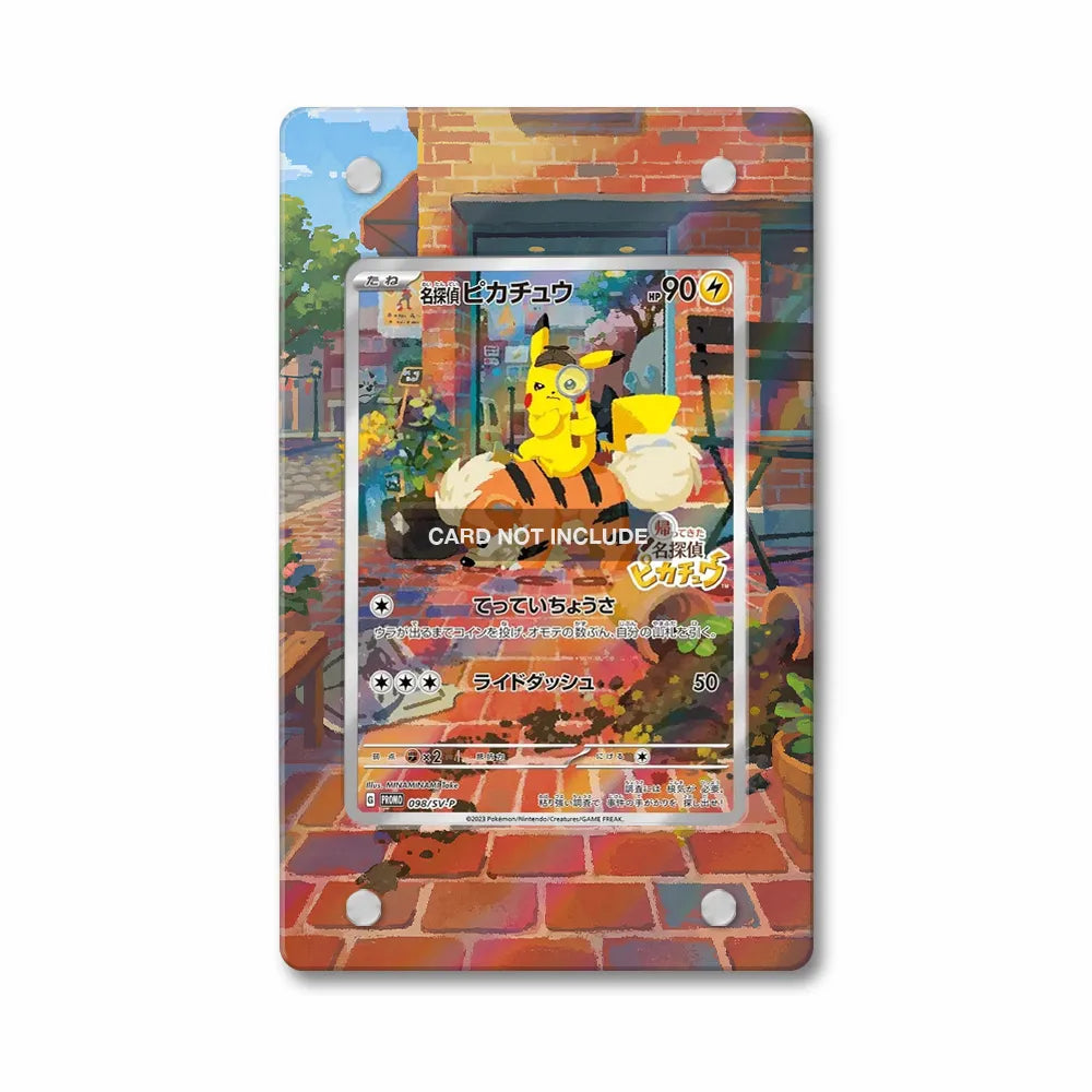 Detective Pikachu 098 SV-P Promo JP Extended Art Display Cases - PSA Slab Case - Front View