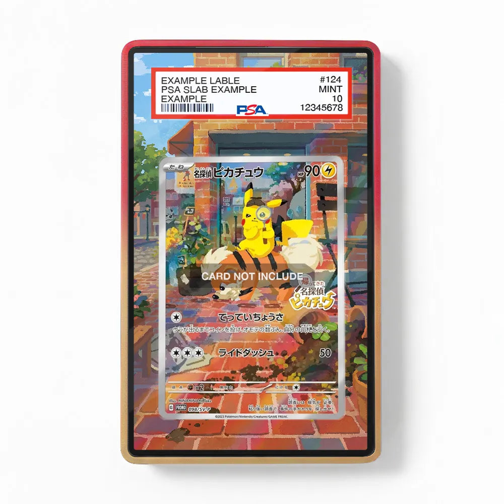 Detective Pikachu 098 SV-P Promo JP Extended Art Display Cases - PSA Slab Case - Front View