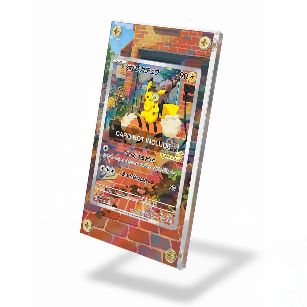 Detective Pikachu 098 SV-P Promo JP Extended Art Display Cases - Screws Case - Side View