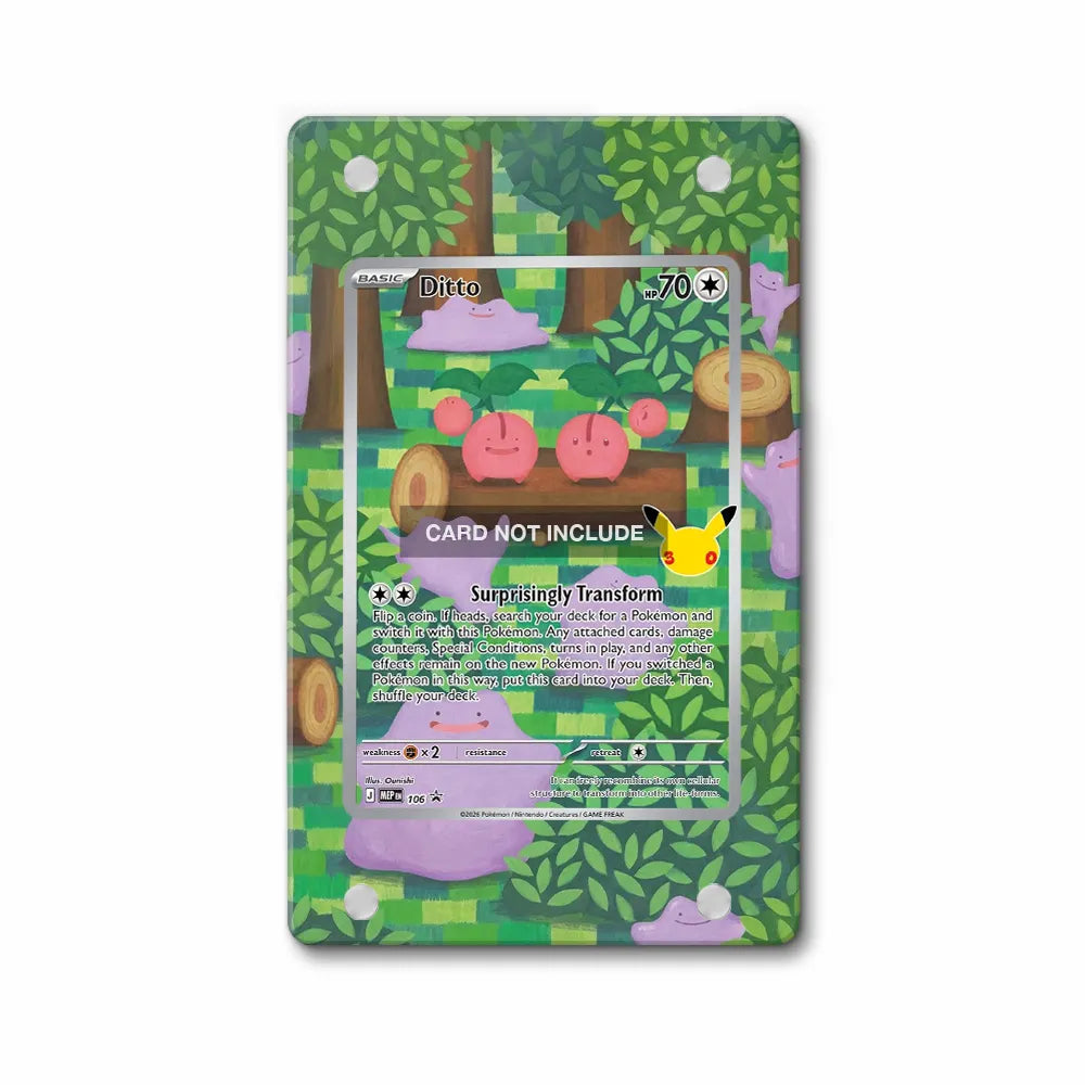 Ditto 106 Promo MEP 30th Anniversary Extended Art Display Cases - Magnetic Case - Front View