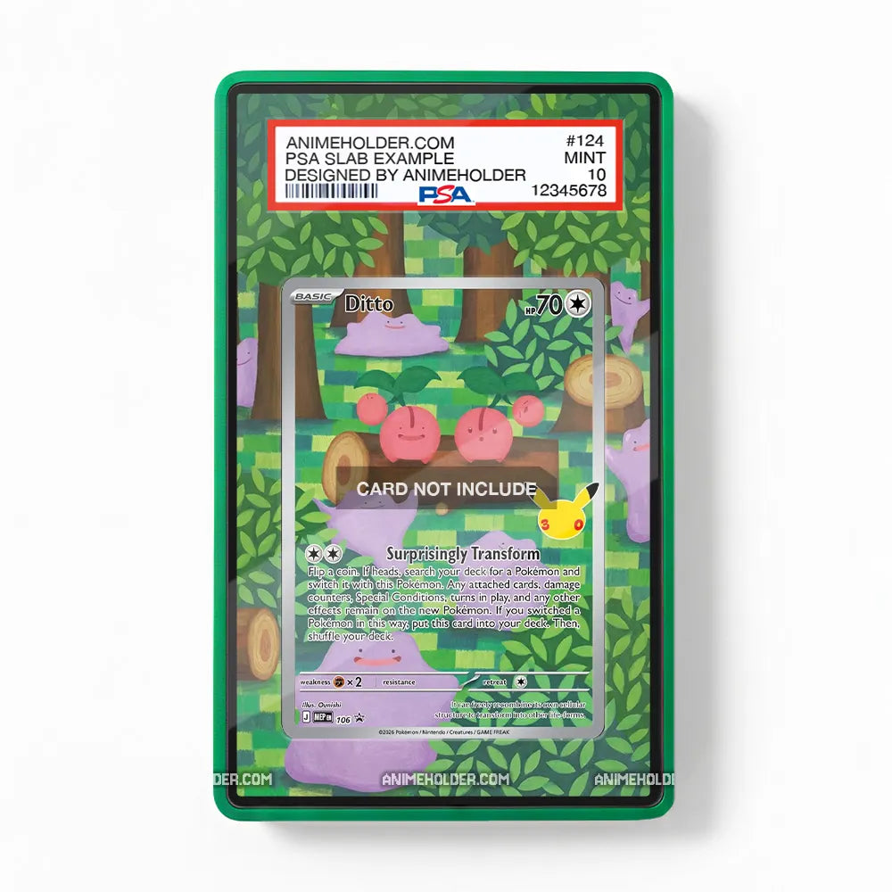 Ditto 106 Promo MEP 30th Anniversary Extended Art Display Cases - PSA Slab Case - Front View