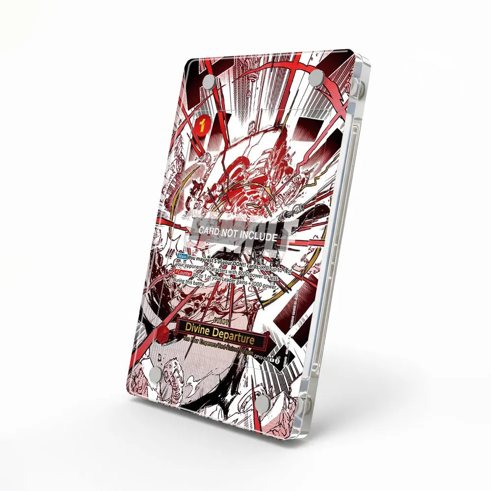 Divine Departure OP10-019 The Four Emperors One Piece Cards Custom Art Display Cases - Magnetic Case - Side View