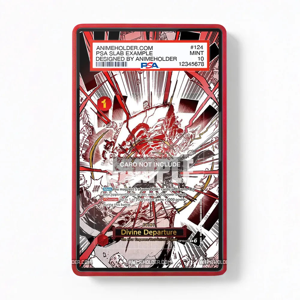 Divine Departure OP10-019 The Four Emperors One Piece Cards Custom Art Display Cases - PSA Slab Case - Front View