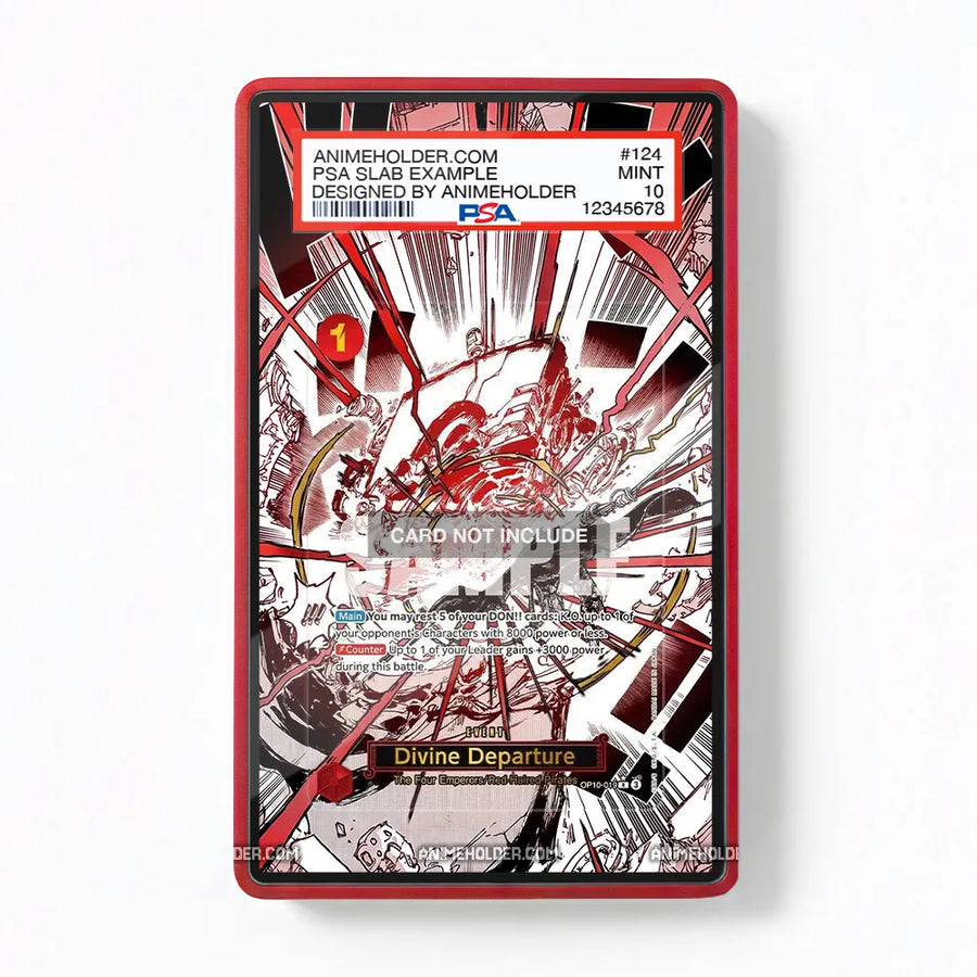 Divine Departure OP10-019 The Four Emperors One Piece Cards Custom Art Display Cases - PSA Slab Case - Front View