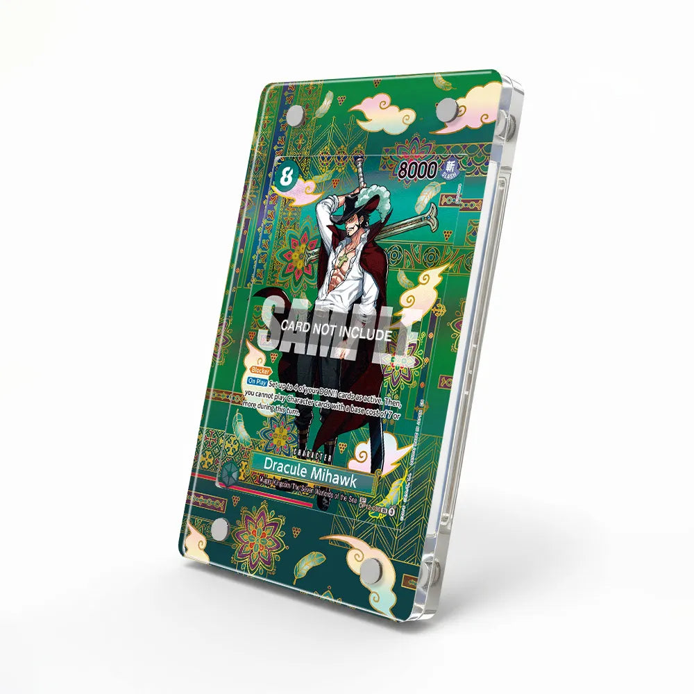 Dracule Mihawk SP OP12-030 OP14-The Azure Sea's Seven Extended Art Display Cases - Magnetic Case - Side View