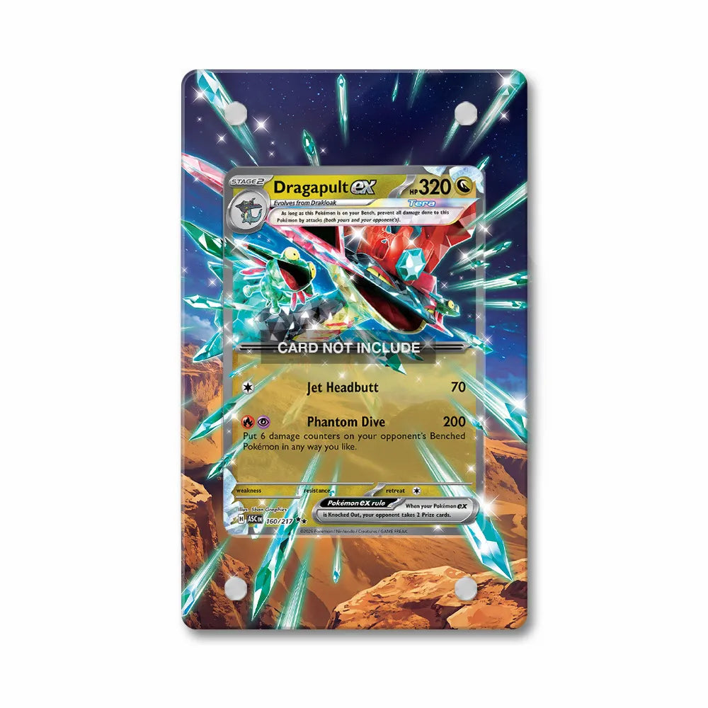 Dragapult ex 160-217 UR SR ASC Extended Art Display Cases - PSA Slab Case - Front View