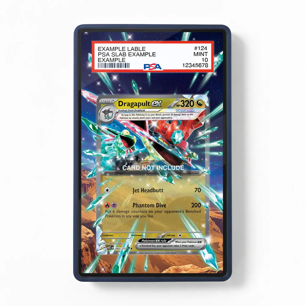 Dragapult ex 160-217 UR SR ASC Extended Art Display Cases - PSA Slab Case - Front View