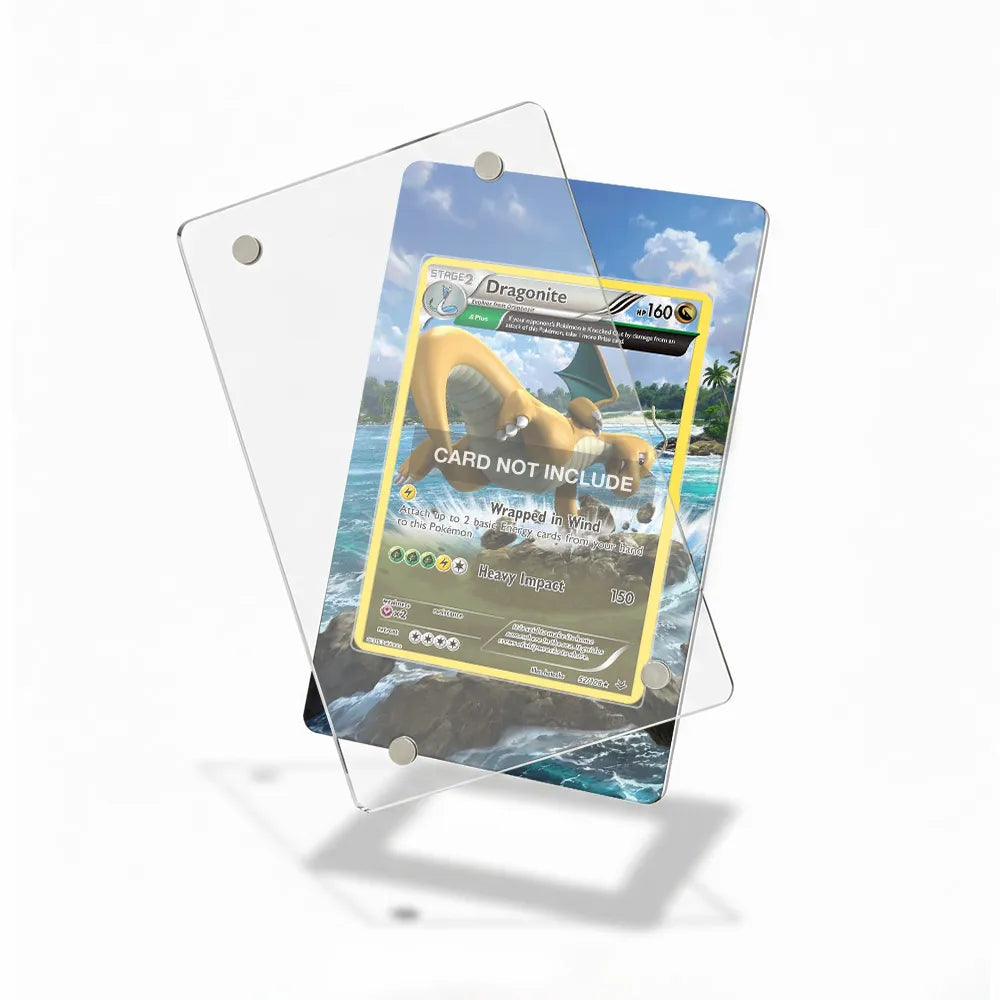 Dragonite 52-108 Rare Holo Roaring Skies Extended Art Display Cases - Magnetic Case - Detail View