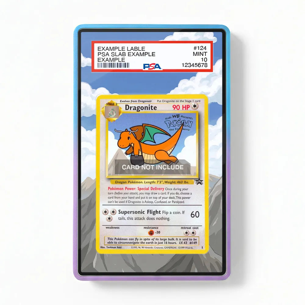 Dragonite 5 Promo Wizards Black Star Promos Extended Art Display Cases - PSA Slab Case - Front View