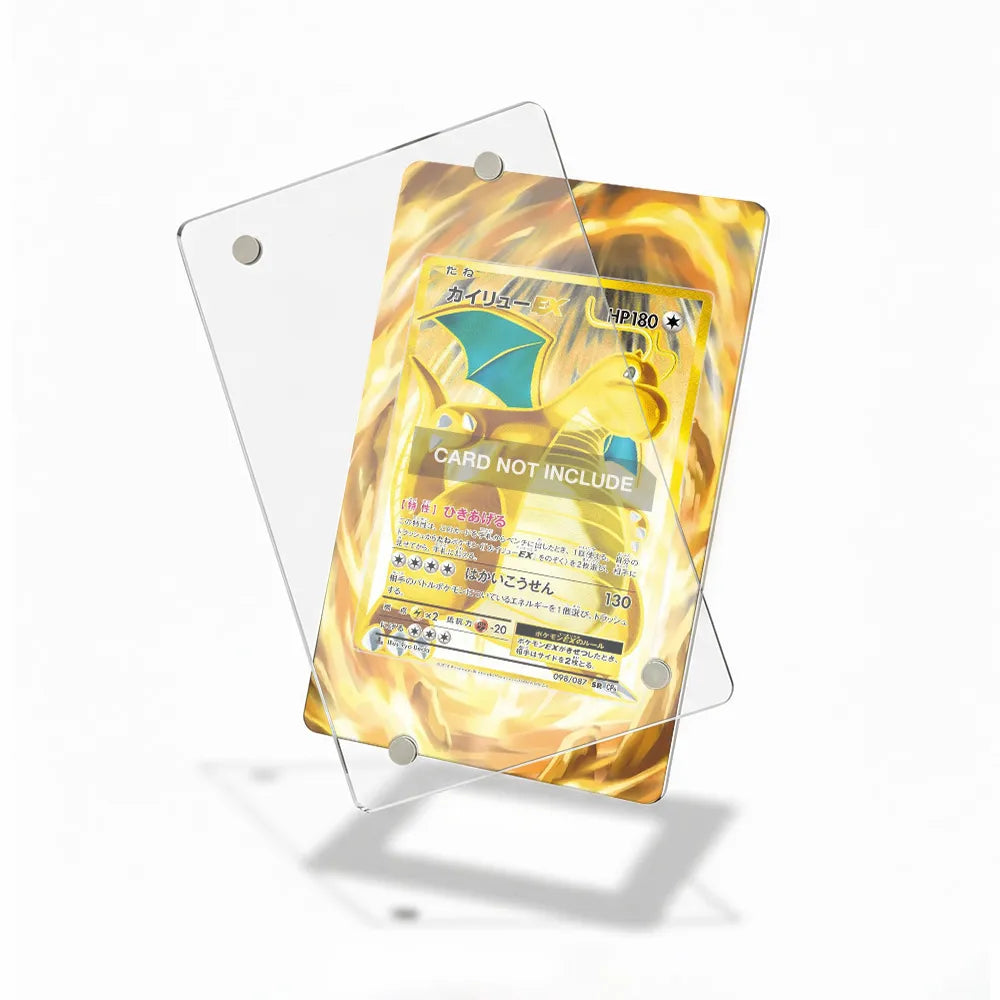 Dragonite EX 098-087 Super Rare CP6 Extended Art Display Cases - Magnetic Case - Detail View