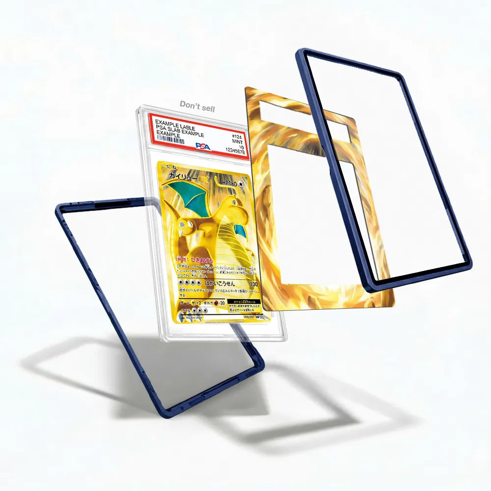 Dragonite EX 098-087 Super Rare CP6 Extended Art Display Cases - PSA Slab Case - Detail View