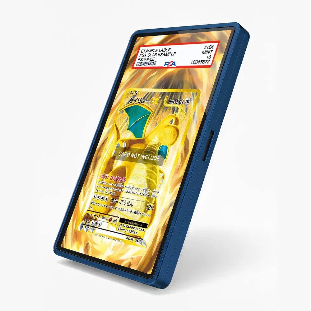 Dragonite EX 098-087 Super Rare CP6 Extended Art Display Cases - PSA Slab Case - Side View