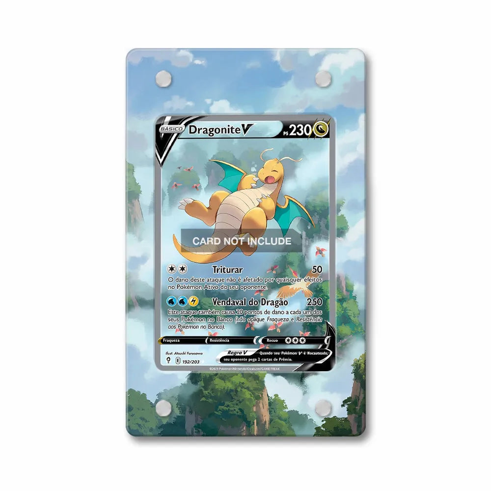 Dragonite V SIR SAR Evolving Skies Alternate Art Extended Art Display Cases - PSA Slab Case - Front View