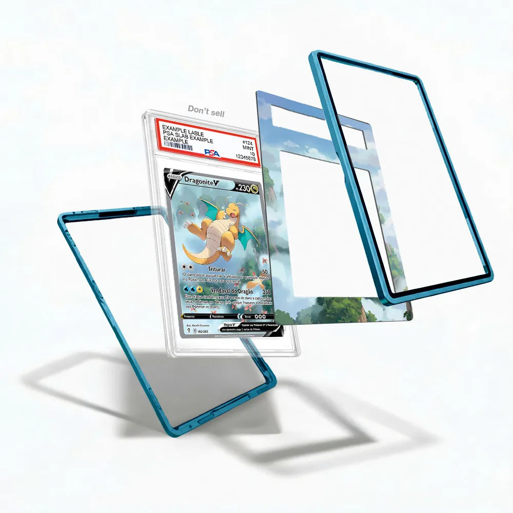 Dragonite V SIR SAR Evolving Skies Alternate Art Extended Art Display Cases - PSA Slab Case - Detail View