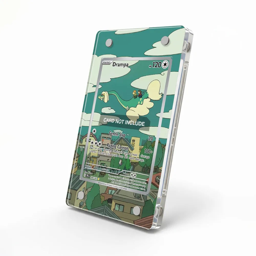 Drampa 184-162 Crown Zenith Extended Art Display Cases - Magnetic Case - Side View